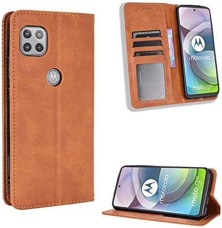 Case for Motorola Moto One 5G UW Ace 2021 XT2113-1 Leather Case,Case for Motorola Moto G 5G XT2113-3 Case,Case for Motorola Moto One 5G Ace XT2113-2 XT2113-5 Case PU Leather flip Cover Brown