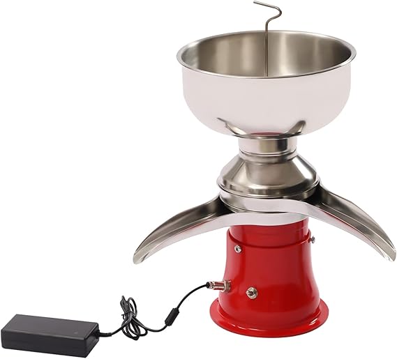 Cream Separator for Goats Milk, Electric Milk Cream Centrifugal Separator, 5L/1.32gal 10,500 Rpm, Milk Cream Separator for Dairy Farm, Stainless Steel