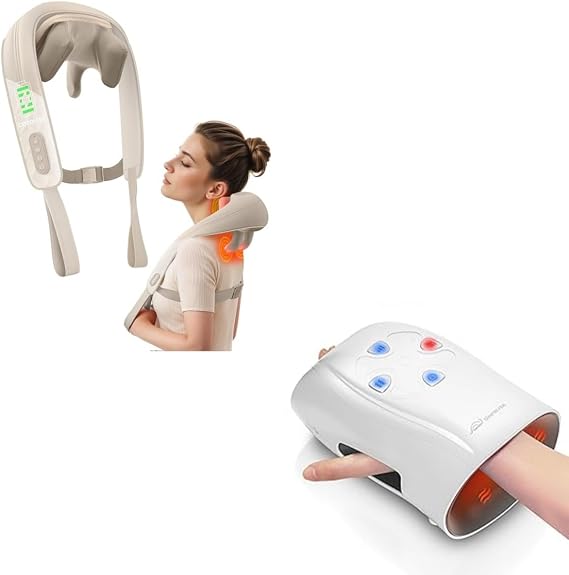 Snailax Cordless Neck Massager and Hand Massager
