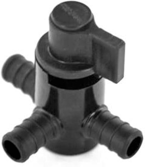 Elkhart 28910 3-Way by-Pass Crimp Valve , Black