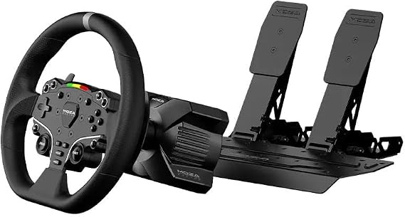 MOZA R3 Racing Bundle, 3.9Nm Direct Drive Simracing Set, 11" Steering Wheel, Pedal and Desk Clamp, PC/Windows Compatible, Cloud Control System