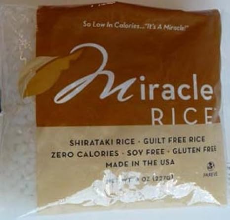 Miracle Noodle Shirataki Rice 8 oz (pack of 1) by Miracle Noodle