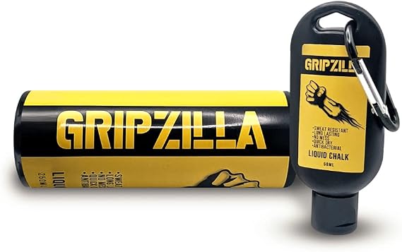 GRIPZILLA Liquid Chalk Kit Gym Chalk for Weight Lifting, Rock Climbing, Pole Grip, Bouldering, Powerlifting, Ball, Gymnastics, Sports, and Workout - Package May Vary