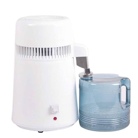 Global Water Distiller 4L Water Filter Stainless Steel Internal Pure Countertop Water Distillers for Home Kitchen/Hospital/Office/Laboratory/Travel 750W
