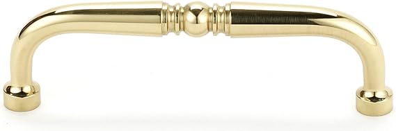 Alno 3 1/2" Pull, UNLACQUERED Brass