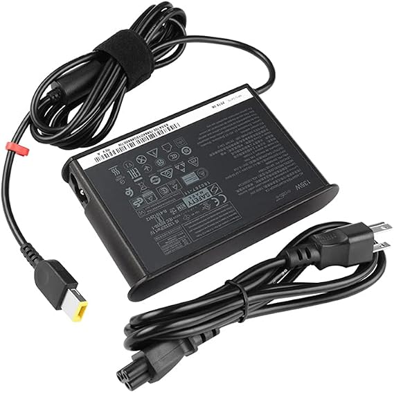 Slim 20V 6.75A 135W Charger Adapter for Lenovo ADL135SDC3A IdeaPad 5 Pro 700-15ISK 700-17ISK IdeaPad Gaming 3 L340 Y700 Legion 7 Y520 Y530 Y7000 Y7000P Y730 Y740 IdeaPad Slim 7 5A10W86257