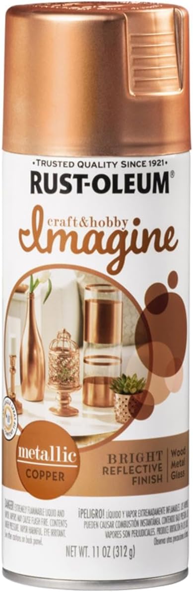Rust-Oleum Imagine Craft & Hobby Metallic Spray Paint Copper, 11 oz.