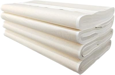 Namzi Chinese Japanese Calligraphy Xuan Paper, Rice Paper Calligraphy Paper for Calligraphy Brush Ink Writing, Painting Without Grids 100 SheetsBag,39.3  19.7in, Ripe Xuan