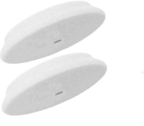 RUPES 100mm White D-A Ultrafine Dual Action Wool Polishing Pads (Pack of 2) | Ideal for Paint Correction & Gloss Enhancement | Improves Cutting Performance | Compatible with 4" Backing Plate