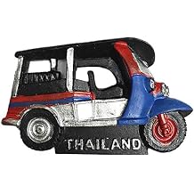 Bangkok Tuk-Tuk Thailand 3D Fridge Magnet Tourist Souvenir Gift, Home & Kitchen Decoration Magnetic Sticker Bangkok Thailand Refrigerator Magnet Collection