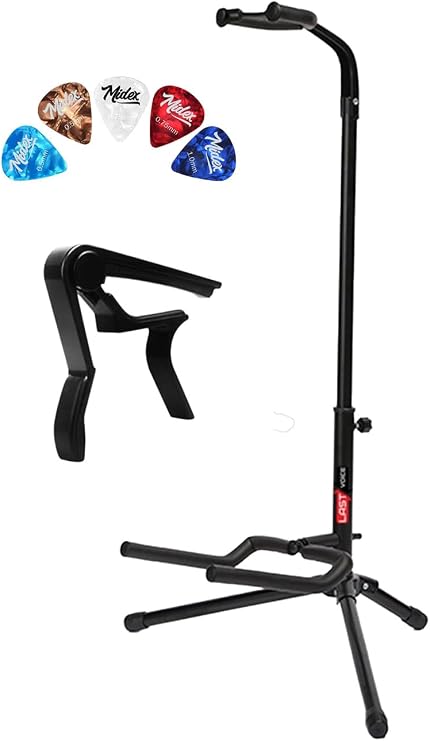 LASTVOİCE Gtr-01C Gitar Standı Sehpası + Capo + Pena Paketi