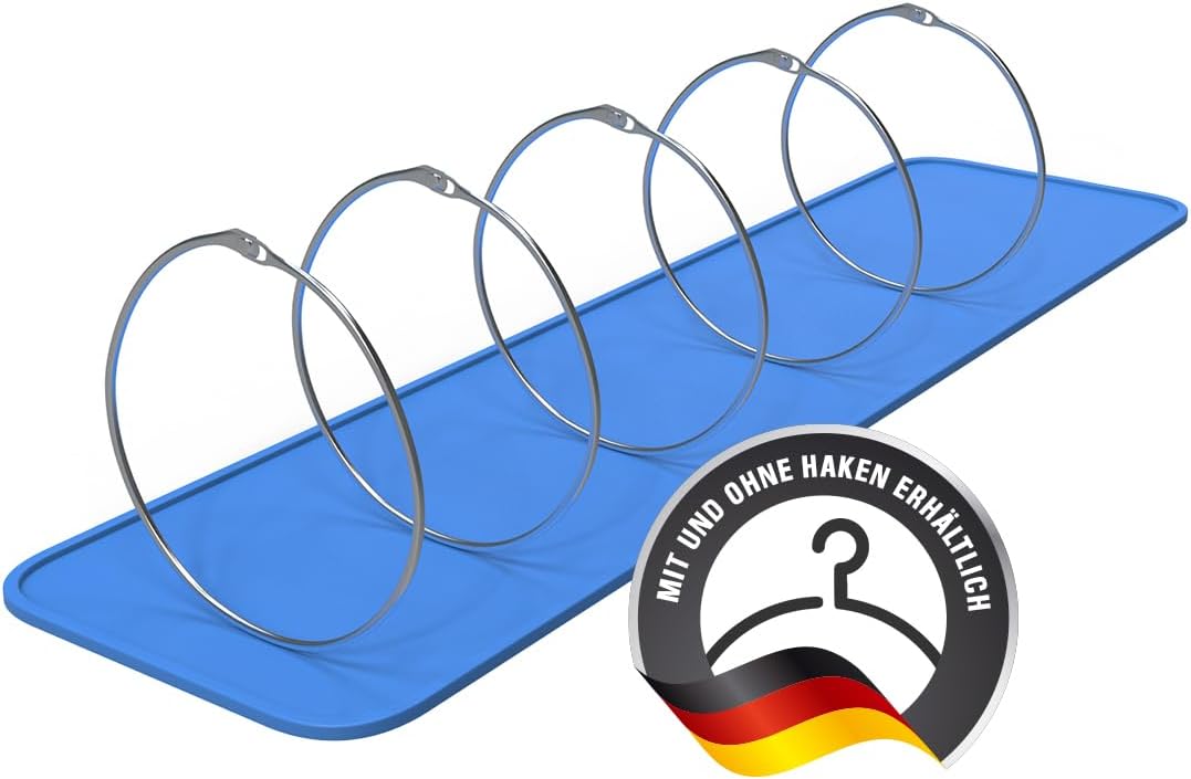 HOHAGE® Goods Ring & Key Ring Large 150 mm Diameter (Pack of 5) - Versatile Metal Ring with Easy Closure - Durable Metal Rings for Opening for Versatile Uses