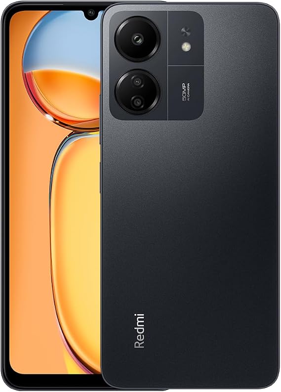 Xiaomi Redmi 13C 4G LTE (for Tello Mint & Global) (128GB + 4GB) Factory Unlocked Global ROM GSM 6.74" 50MP Triple Camera (Midnight Black)