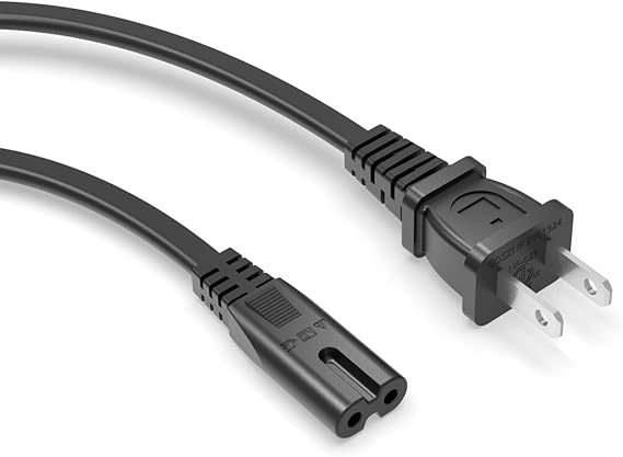 Superer Charger Power Cord Fit for JBL PartyBox 110 310 320 120 710 720 100 300 520 1000, ONN Party Speaker, Encore On-The-Go 2 Prong Soundbar Speaker Charging Cable Replacement - (ETL Listed Cable)