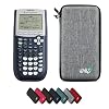 Texas Instruments TI-84 Plus Graphing Calculator with WYNGS Protective Case Light Gray