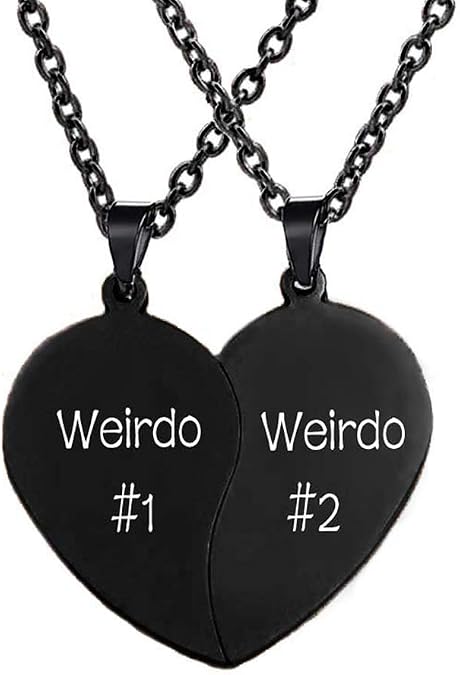 MJartoria Best Friend Necklaces BFF Necklace for 2 Friendship Valentines Gifts Matching Heart Pendant Necklace Best Friends Forever