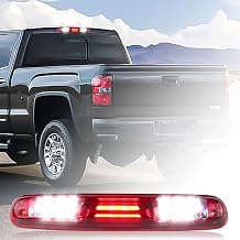 Fit for 2007 2008 2009 2010 2011 2012 2013 Chevy Silverado/GMC Sierra 1500 2500 3500 HD Rear Roof Center LED Third 3rd Brake Cargo Light Assembly High Mount Brake Tail Light