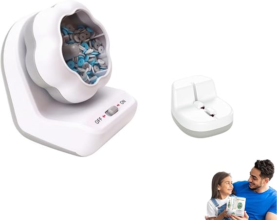 YYKDDP Electric Bead Spinner Machine for Bracelet Making - DIY Jewelry Craft Kit with Needles & Elastic Cord, Automatic Spinner for Clay & Polymer Beads, for Kids & Adults (Beads Not Included)