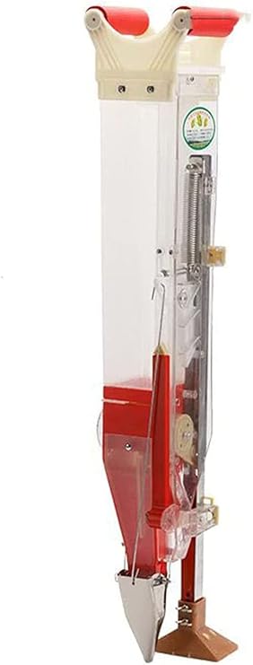 Portable Manual Seeder, Corn Planter, Fertilizer Seeder, Depth Adjustable Humanized Operation Corn Planter, Adjustable Handheld Seeding Machine, for Plant, Vegetable, Peanuts