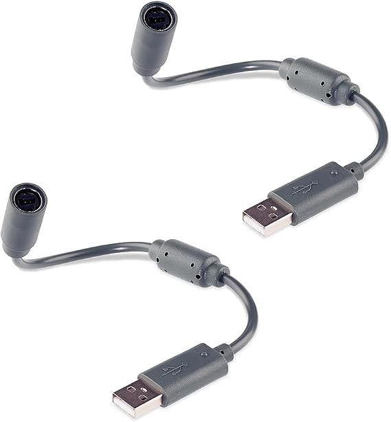 2pcs XBOX 360 Wired Controller Converter Cable Suitable for XBOX360 USB Cable style1