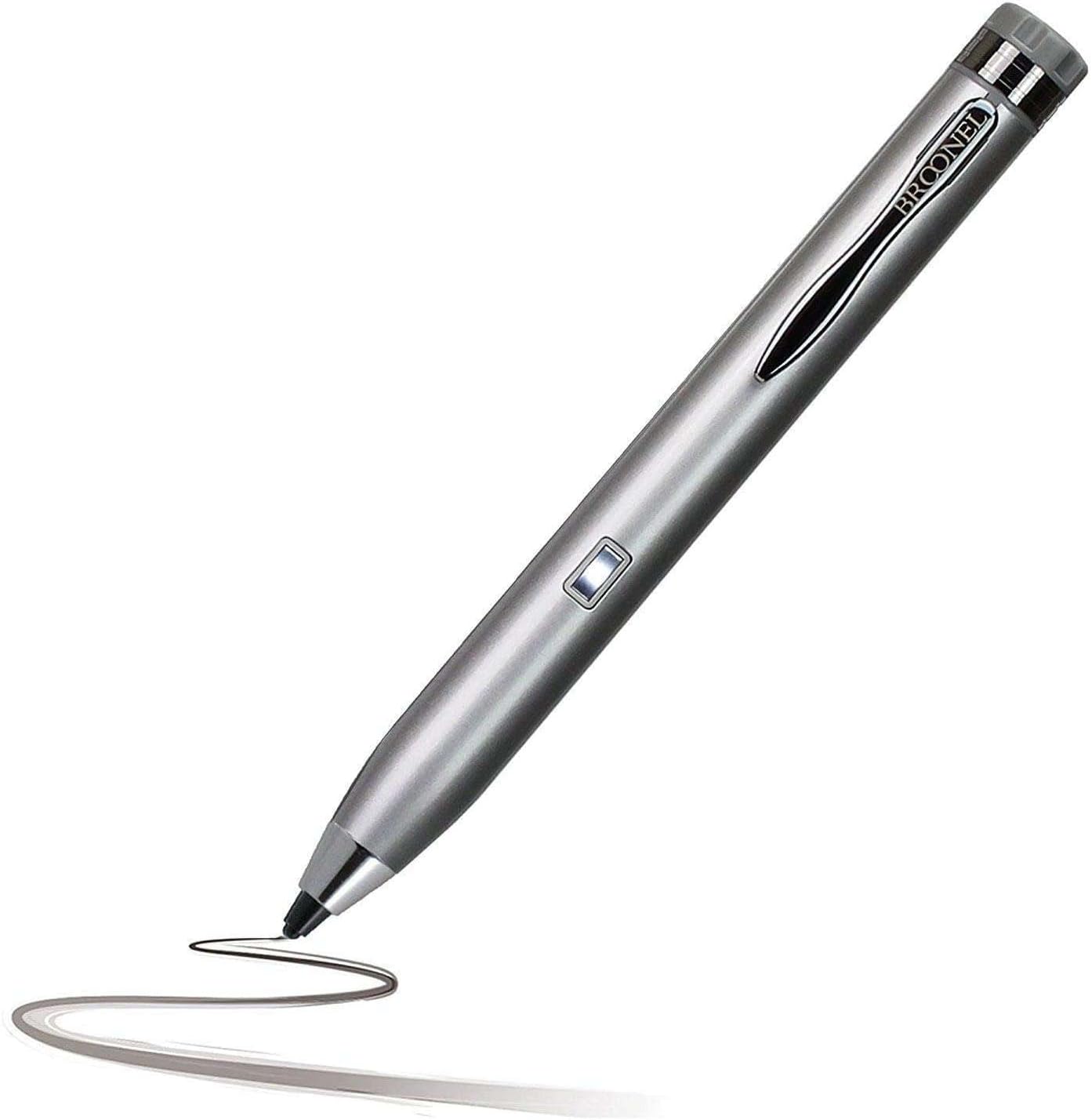Silver Fine Point Digital Active Stylus Pen - Compatible with Aocwei 14 Laptop