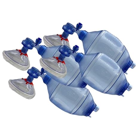 WNL Products 5000BVM Practi-Mask BVM CPR Training Kit, 4 Pack