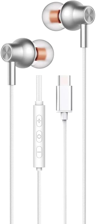 Heartz Type C Kulaklik, Type C ÇikiŞi Olan TÜm Modellerİ Destekler Model SeÇmez Bass Tİz Hd Ses Kalİtesİ Tpc-02 (beyaz)