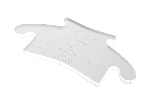 Grace Feather Longarm Quilting Ruler Template, Free Motion