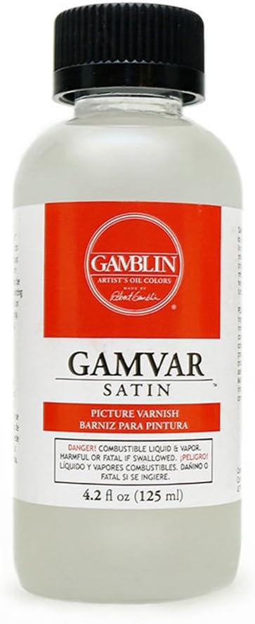 Gamblin Gamvar Pict Varnish Satin, Clear, 4.2oz