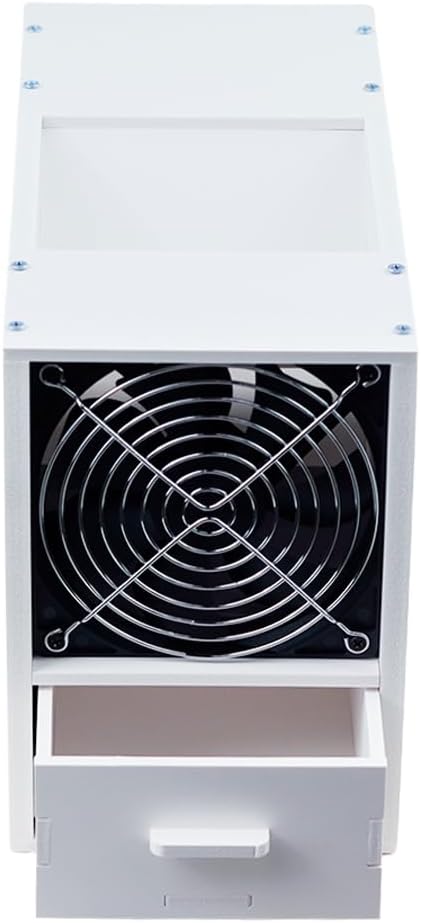 Bird Feed Blown Shell Splitter, Grain Cleaning Winnower Machine with 2 Drawers Adjustable Speed, Enlarged Feed Port Bird Seed Cleaner Cleaning Machine for Millet Melon Seeds Rice Beans