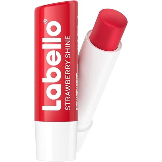 Labello Strawberry Shine Lip Balm 5.5ml / 4.8g (3 PACK)