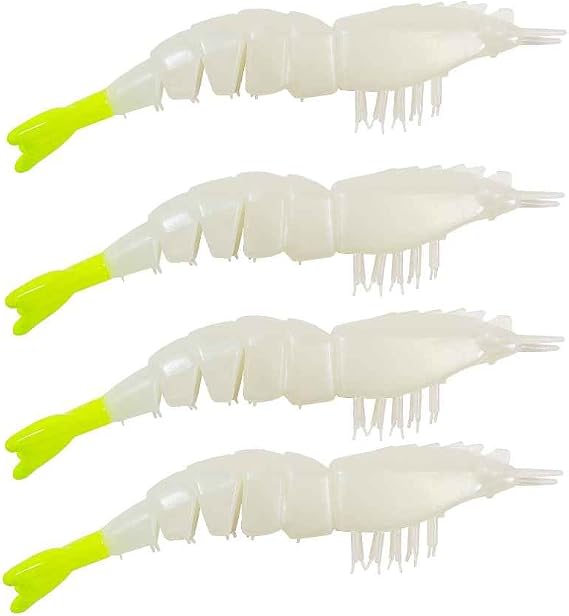 Z-Man EZ ShrimpZ 4 Pack Unrigged Soft Plastic Shrimp Bait