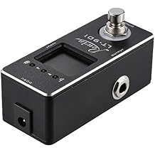 Gecheer Mini Chromatic Guitar Tuner Pedal True Bypass LCD Display Metal Compact Tuning A0-C8
