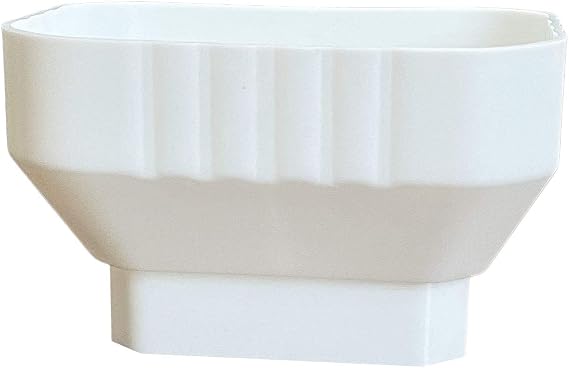 3x4 Downspout to 2x3 Downspout Adapter (White)