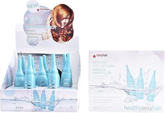 Sexy Hair Healthy Reinvent Color Care Repairing Treatment Keratin Filler 10-Count 9.75 ml
