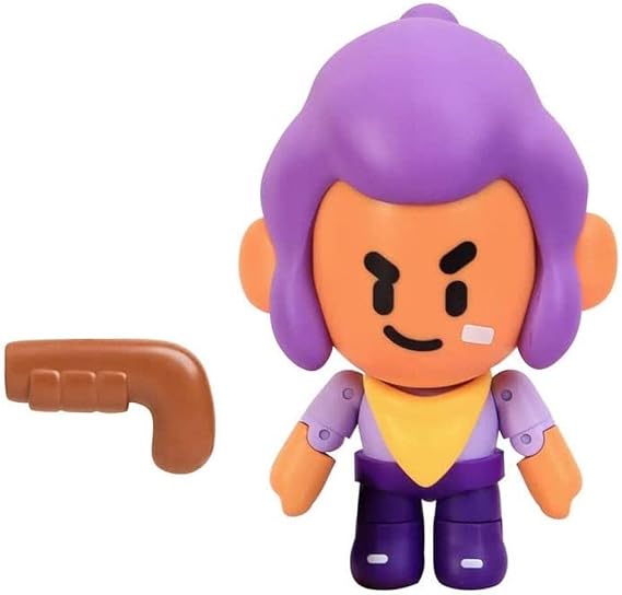 P.M.I. Brawl Stars Action Figure | One of Four 6.7-Inch-Tall Collectibles | Brawl Stars Toys, Gift for Video Gamer | Shelly with Boomstick | Ofically Licensed Toy Figure - Articulated