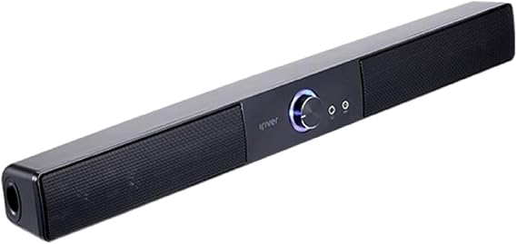 iRiver IBS-400 USB Powered Computer PC Speaker Wired Sound Bar 2Ch (Black)