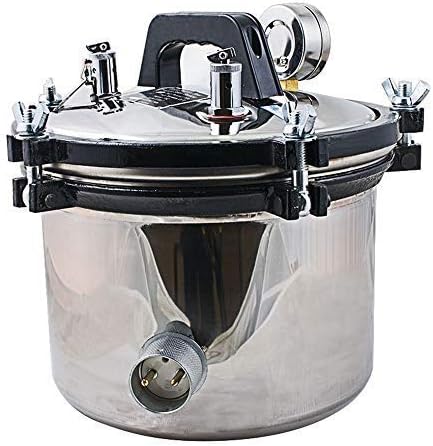 Steam Autoclave Sterilizer - 8L Portable Lab Equipment for Fast Sterilization, Compact Design & Auto Safety Lock for Hospital, Lab, Tattoo Studio, Professional Use