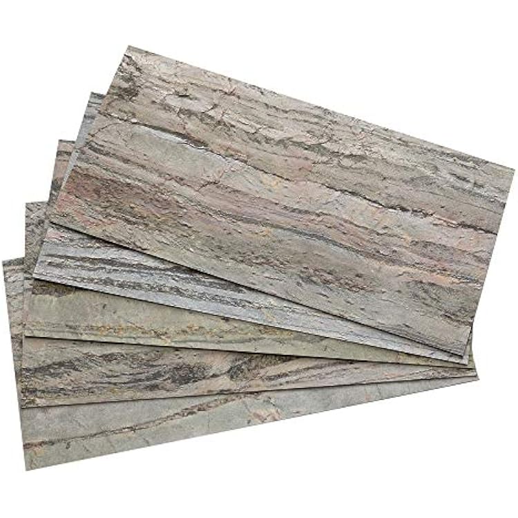 Aspect Stone 12in x 24in Glue-Up Tiles 5 Pack Weathered Quartz