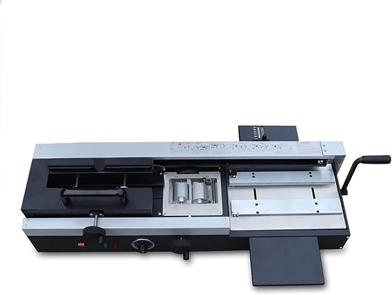 Wireless Glue Book Binding Machine,1200W for Paper Books Albums Notebook, A4 Manual Hot Glue Book Binder with Milling Spine Rougher Binding Machine for Paper Books Albums Notebook