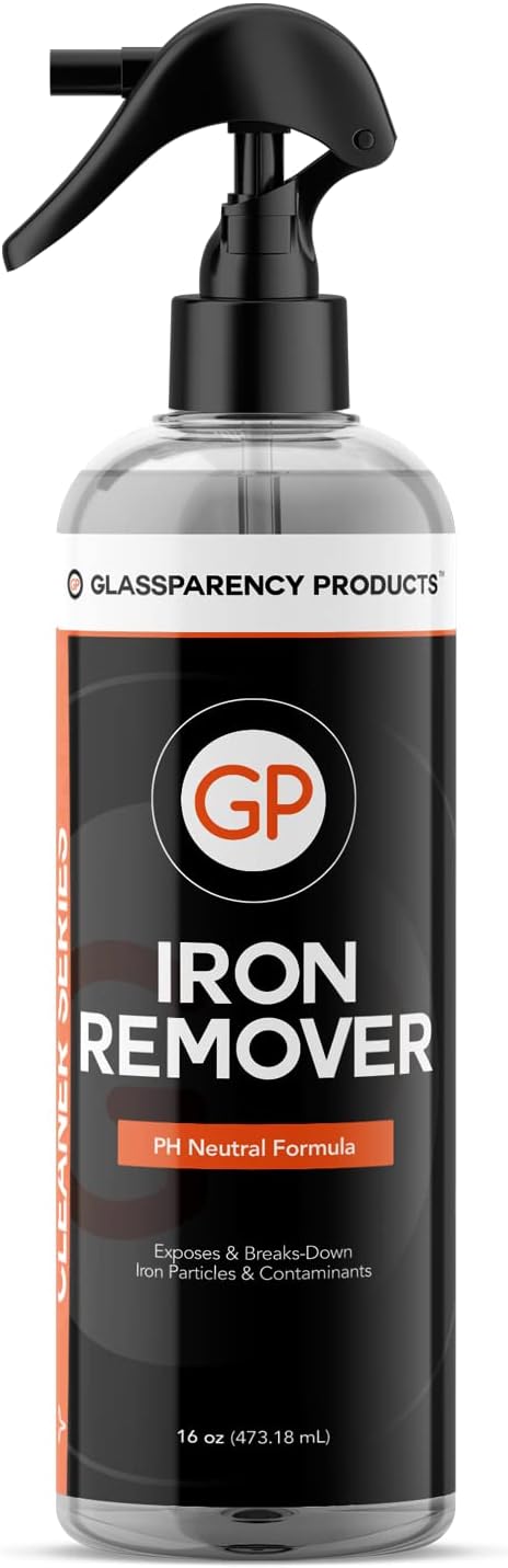 GlassParency Iron Remover (16 oz.) Remove Iron Particles and Decontaminate Car Paint | Fallout Rust Remover for Car Detailing