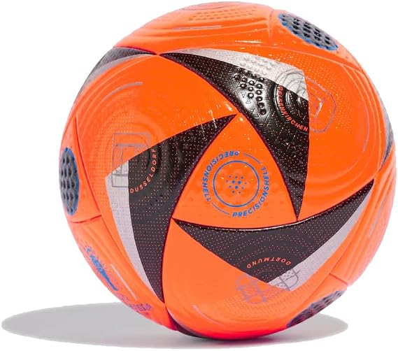 adidas Euro 24 Pro Match Ball - Crafted with High-End Materials, Precision and Accuracy, Celebrating The European Championship, Winter Ball Available (5, Solar Orange)