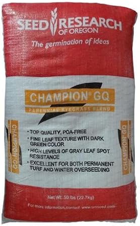 Champion GQ Perennial Ryegrass - 50 Lb.c