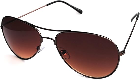 OWL Aviator Style Fashion Sunglasses Metal Frame Colored and Mirrored Lens UV Protection