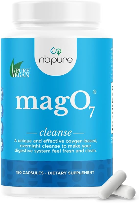 nbpure MagO7 Natural Colon Cleanse & Detox (180 Capsules)