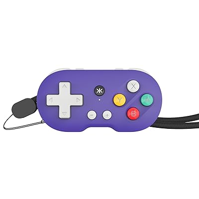CRKD ATOM - Collectible Keychain Controller for Nintendo Switch, PC, Mac, Mobile and Smart TV Retro Purple