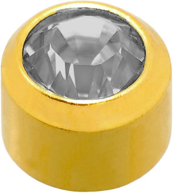 Caflon Birthstones Stud Earrings Gold Plated April (12)