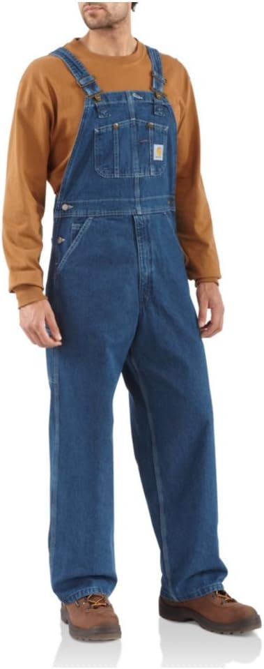 Carhartt Men's Big Tall Washed Denim Bib Overall