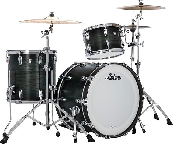 Ludwig Classic Oak Fab 22 3-piece Shell Pack - Green Burst