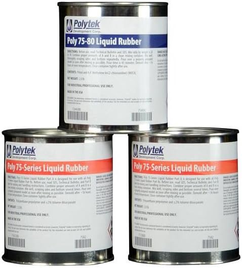 Polytek 75-80 Liquid Polyurethane Rubber (6lb Kit)